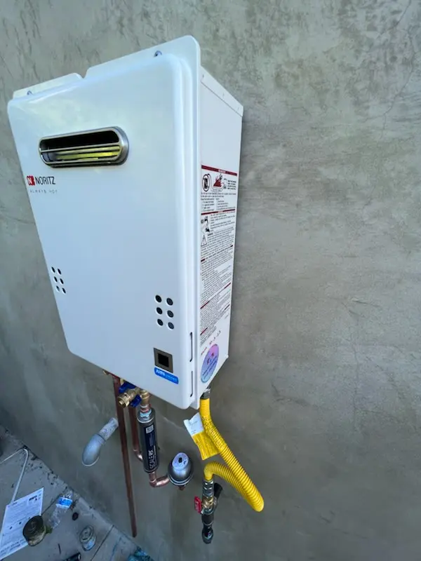 Tankless water heater installation for P.O.E.T homes